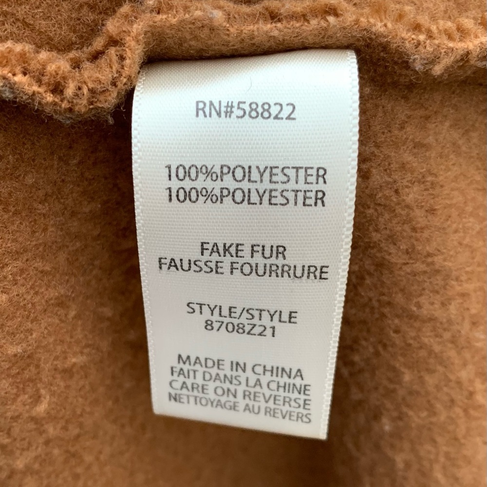 NWOT Max Studio Hooded Faux Shearling Knit Jacket/Teddy Coat - Picture 13 of 16
